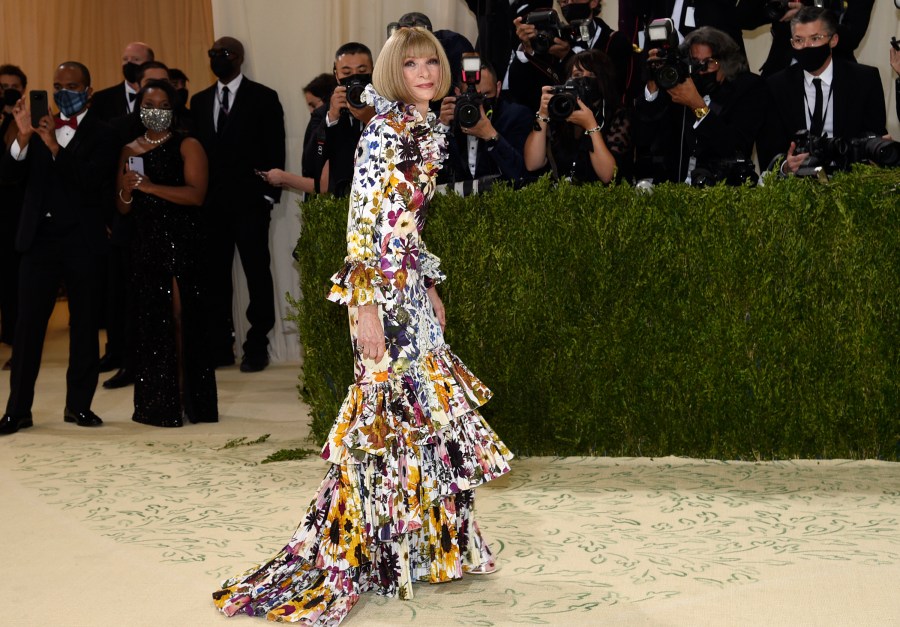 Anna Wintour attends The Metropolitan Museum of Art's Costume Institute benefit gala celebrating the opening of the "In America: A Lexicon of Fashion" exhibition on Sept. 13, 2021, in New York. (Evan Agostini/Invision/AP)