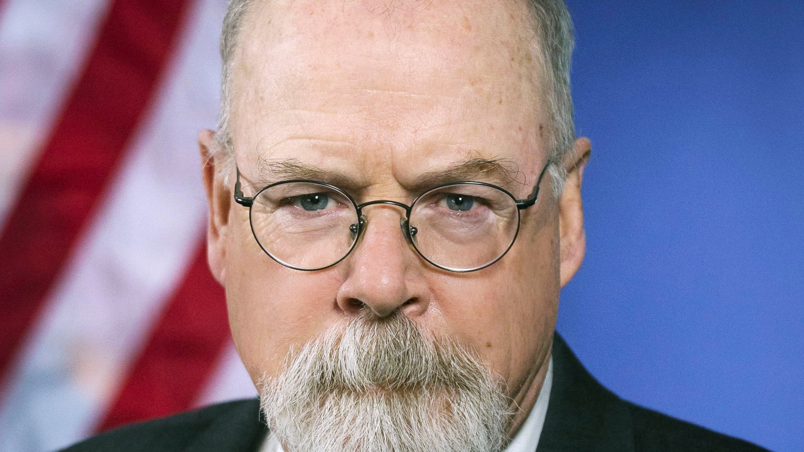 This 2018 portrait released by the U.S. Department of Justice shows Connecticut's U.S. Attorney John Durham. Tasked with examining the U.S. government's investigation into Russian election interference, special counsel John Durham charged a prominent cybersecurity lawyer on Thursday, Sept. 16, 2021, with making a false statement to the FBI. The case against the attorney, Michael Sussmann of the Perkins Coie law firm, is just the second prosecution brought by special counsel John Durham in two-and-a-half years of work. U.S. Department of Justice via AP, File)