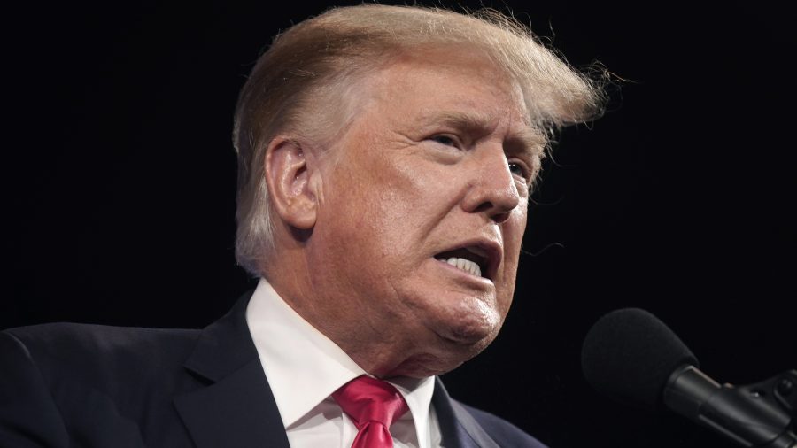 Former President Donald Trump speaks at the Conservative Political Action Conference (CPAC) in Dallas, Texas, on July 11, 2021. (LM Otero / Associated Press)