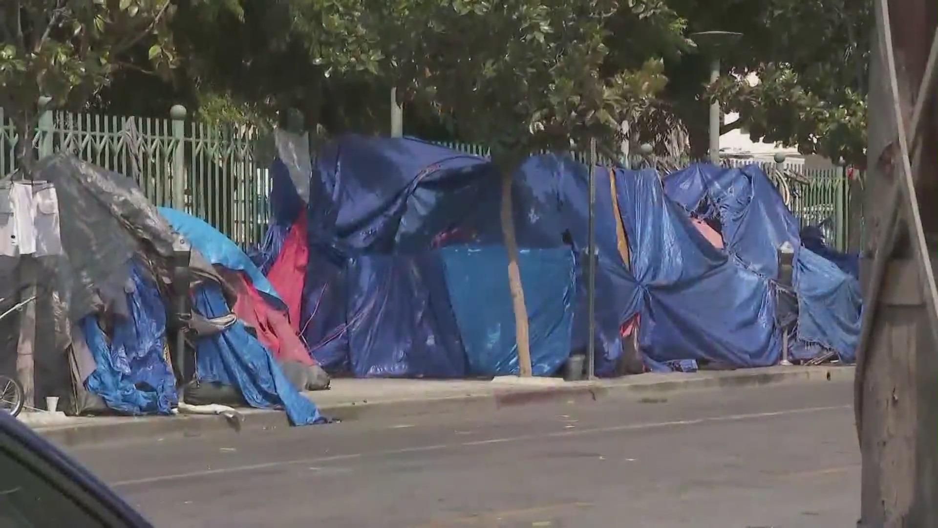 A controversial anti-camping ordinance took effect on Sept. 3, 2021. (KTLA)