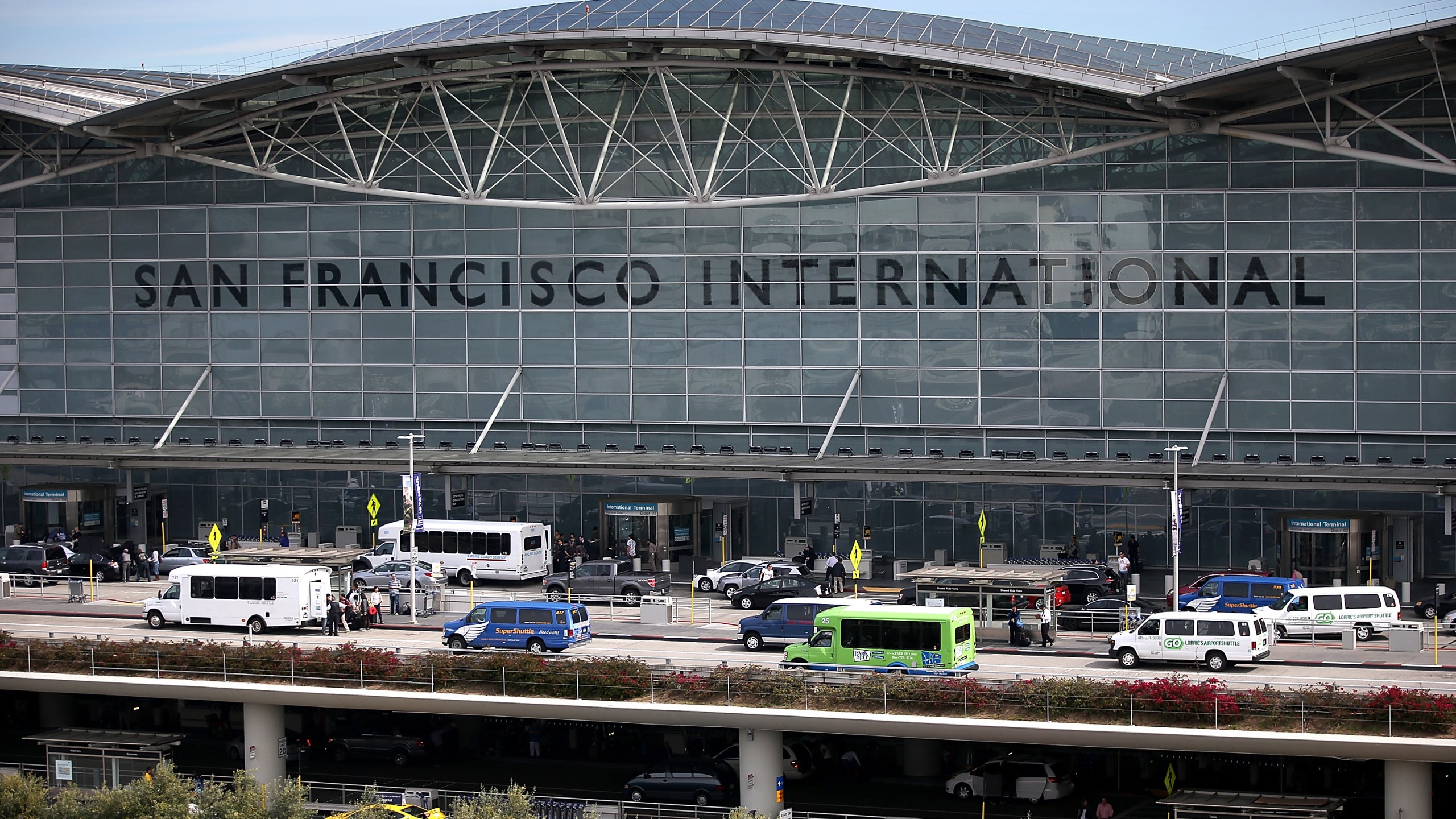 A view of the international terminal at San Francisco International Airport on March 13, 2015. (Justin Sullivan/Getty Images)