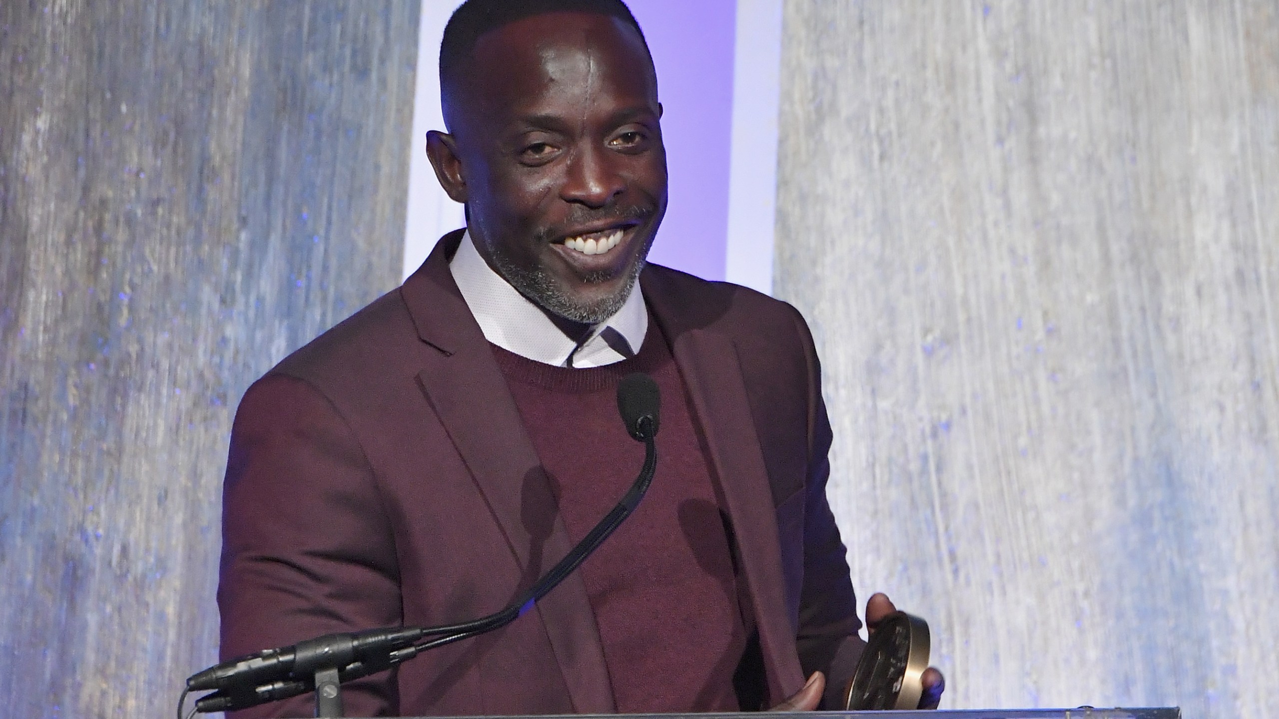 Actor Michael K. Williams speaks onstage during IFP's 27th Annual Gotham Independent Film Awards on Nov. 27, 2017 in New York City. (Mike Coppola/Getty Images for IFP)