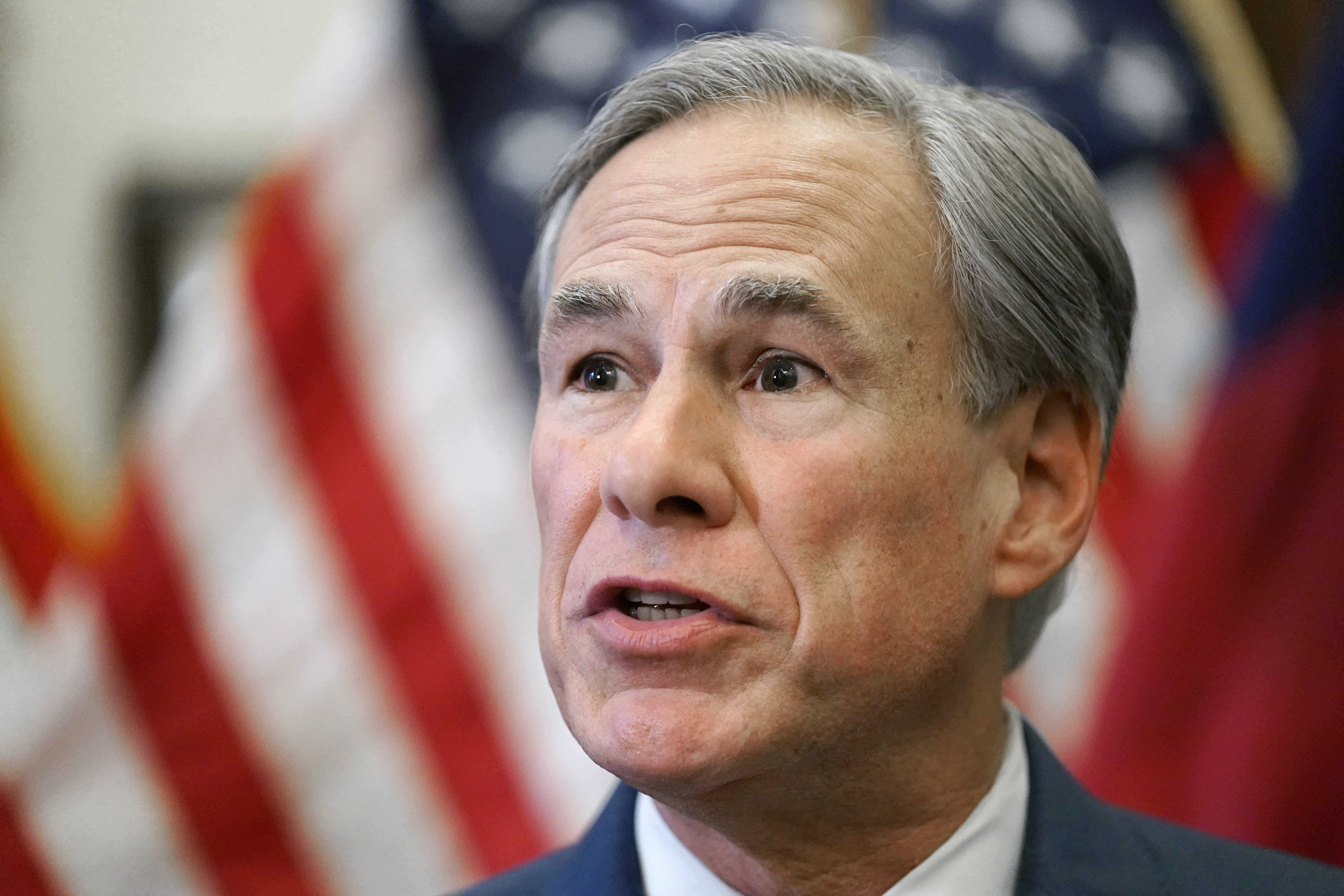 In this Tuesday, June 8, 2021, file photo, Texas Gov. Greg Abbott speaks at a news conference in Austin, Texas. (AP Photo/Eric Gay, File)