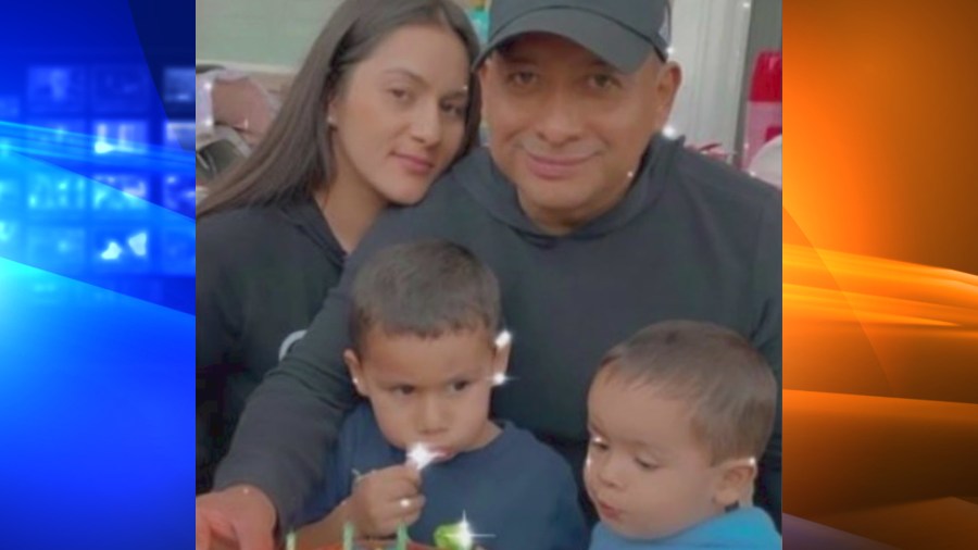 Wendy Galdamez is seen with her family in an undated photo posted to a GoFundMe page.