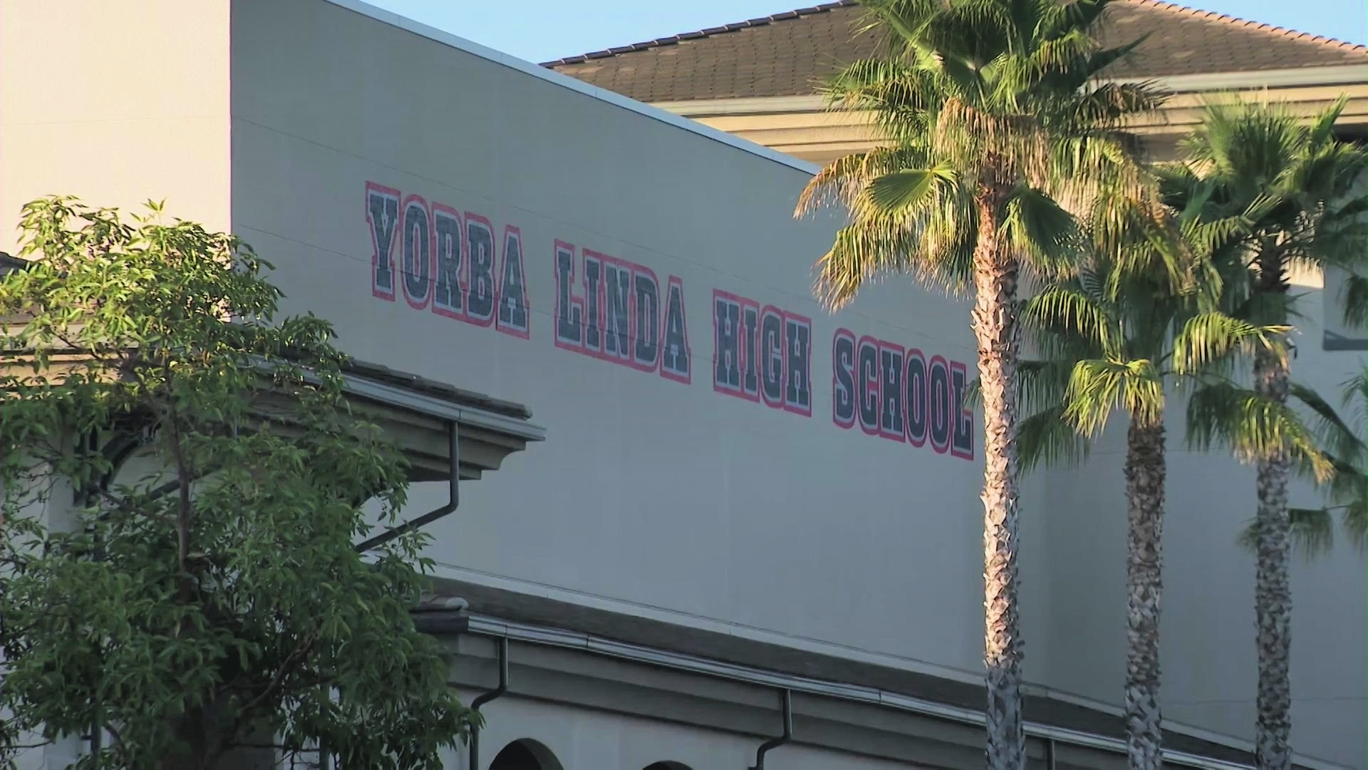 Yorba Linda High School is seen on Sept. 30, 2021. (KTLA)