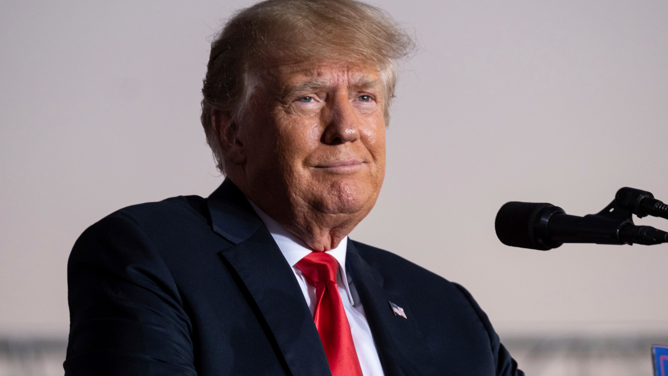 Former President Donald Trump speaks during his Save America rally in Perry, Ga., on Sept. 25, 2021. (Ben Gray/Associated