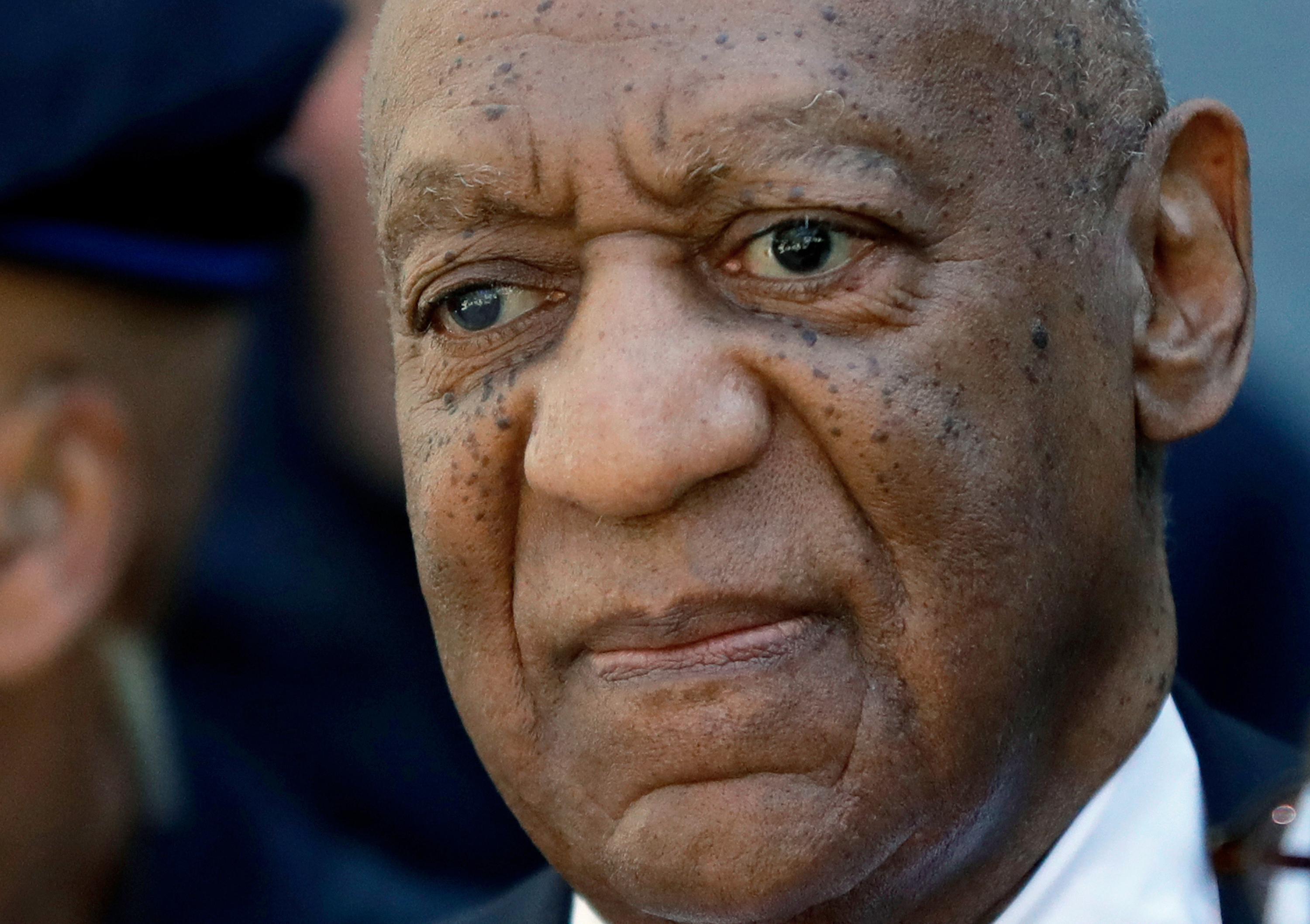 In this April 26, 2018, photo, actor and comedian Bill Cosby departs the courthouse after he was found guilty in his sexual assault retrial, at the Montgomery County Courthouse in Norristown, Pa. Lili Bernard, a prominent Cosby accuser filed suit. (AP Photo/Matt Slocum)