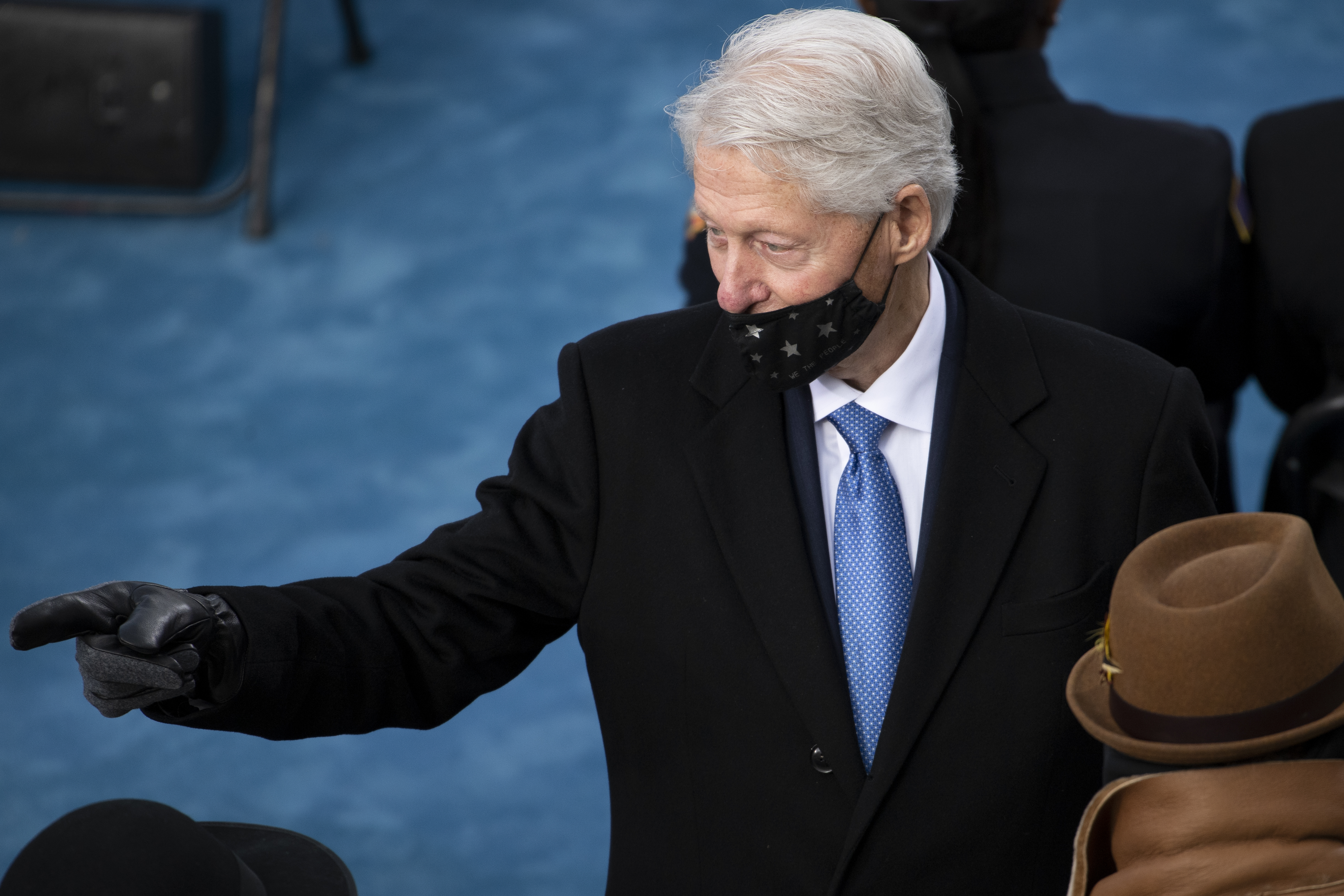 Former President Bill Clinton arrives at the inauguration of President-elect Joe Biden on the West Front of the U.S. Capitol on January 20, 2021 in Washington, DC. (Caroline Brehman-Pool/Getty Images)