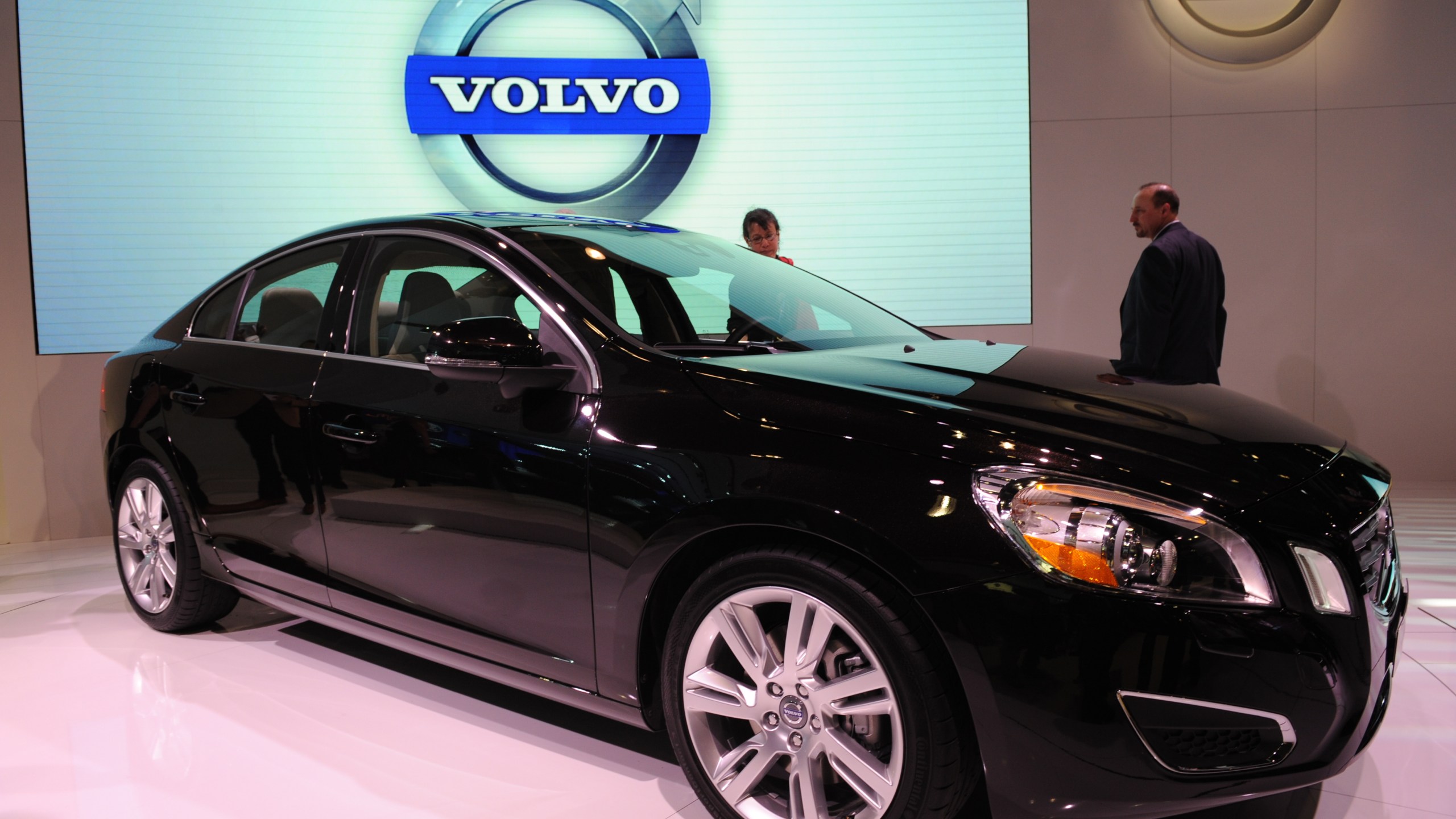 The Volvo S60 is seen at the New York International Auto Show on March 31, 2010 in New York. (STAN HONDA/AFP via Getty Images)