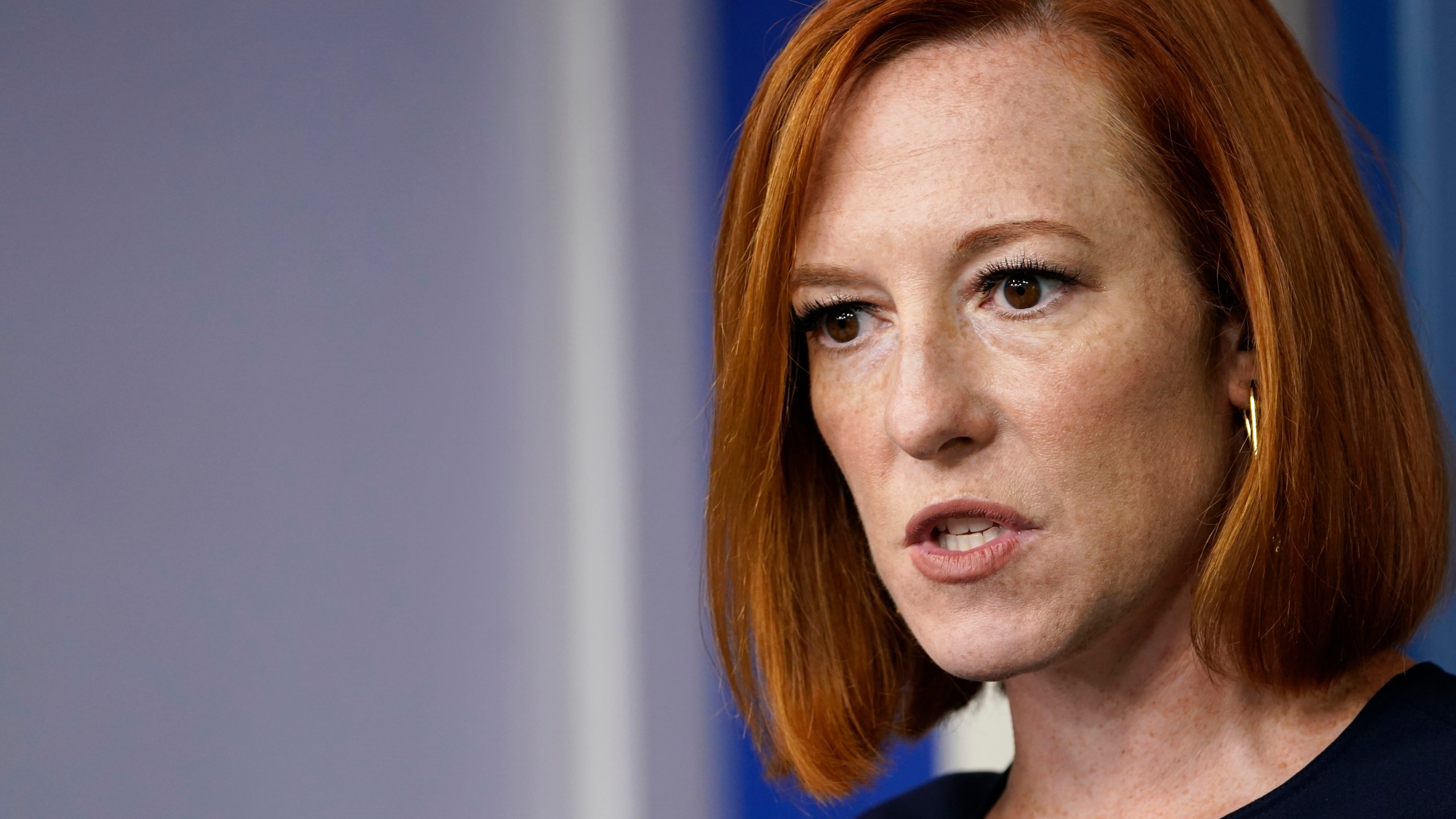 White House press secretary Jen Psaki speaks during the daily briefing at the White House in Washington, Monday, Oct. 18, 2021. On Sunday, Oct. 31, 2021, Psaki said she'd contracted COVID-19. (AP Photo/Susan Walsh, File)