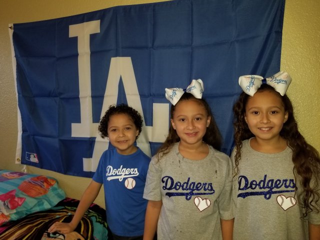 Twitter user @AdrienneRenee77 shared her Dodgers love with KTLA.