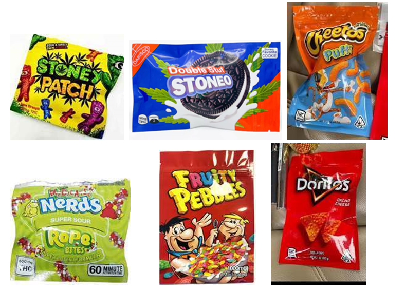 New York Attorney General Letitia James issued an alert on Oct. 26, 2021, concerning products that are deceptively designed to look like standard snack foods and candy, but actually contain high levels of cannabis and THC. (New York State Attorney General)