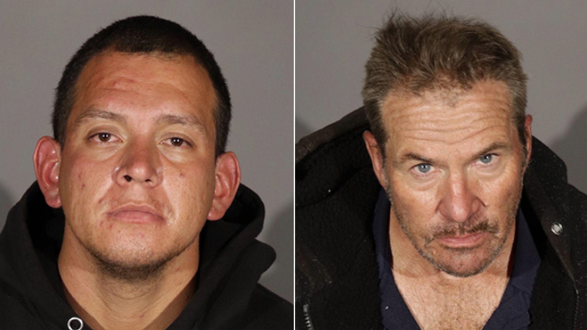 28-year-old Cesar Medina-Sanchez and 62-year-old Craig Murphy are seen in a photo shared by the Glendale Police Department on Oct. 19, 2021.