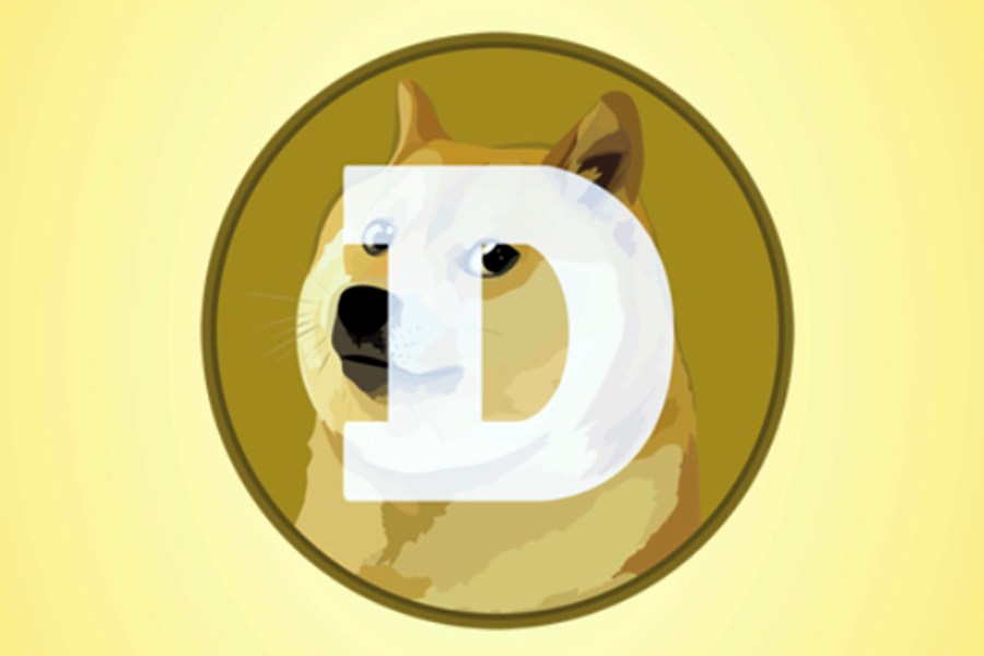 This mobile phone app screen shot shows the logo for Dogecoin, in New York, Tuesday, April 20, 2021. The recent trading frenzy over a digital token called Shiba Inu — commonly billed as a “meme” or joke coin — has vaulted the canine-themed cryptocurrency into the top ten most valuable digital assets by market value, hitting $40 billion and surpassing its cousin and apparent inspiration, Dogecoin. (AP Photo/Richard Drew)