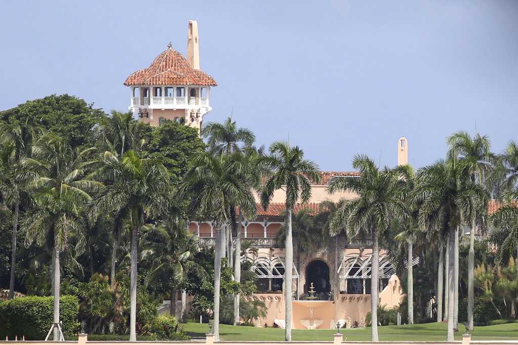 Donald Trump's Mar-a-Lago resort in Palm Beach, Fla., is seen Friday, Aug. 30, 2019. (AP Photo/Lynne Sladky, File)