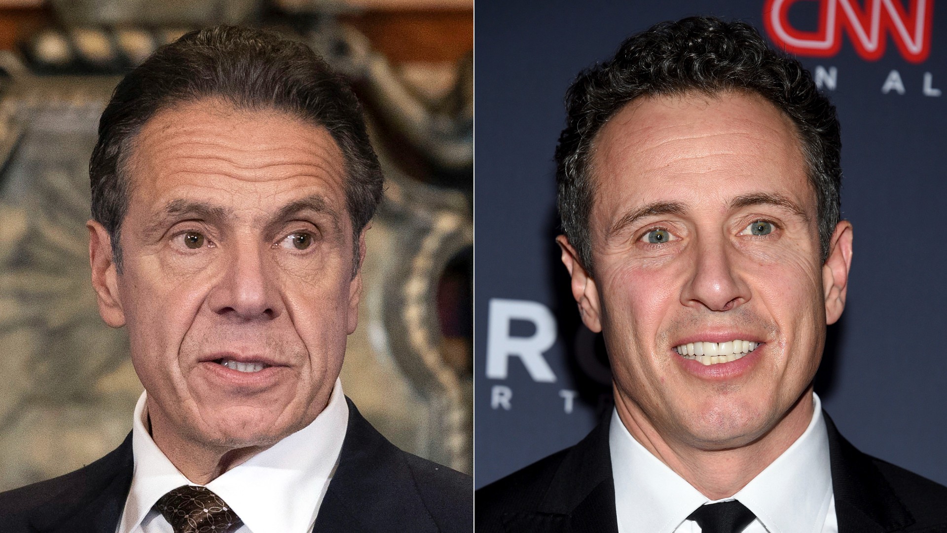 New York Gov. Andrew M. Cuomo appears during a news conference about COVID-19 at the State Capitol in Albany, N.Y., on Dec. 3, 2020, left, and CNN anchor Chris Cuomo attends the 12th annual CNN Heroes: An All-Star Tribute at the American Museum of Natural History in New York on Dec. 9, 2018. Transcripts released Monday, Nov. 29, 2021, shed new light on CNN anchor Chris Cuomo's behind-the-scenes role advising his brother, former New York Gov. Andrew Cuomo, in the face of sexual harassment allegations that forced him from office. (Mike Groll/Office of Governor of Andrew M. Cuomo via AP, left, and Evan Agostini/Invision/AP, File)