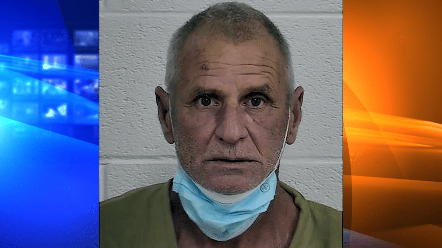 This image provided by the Laurel County Sheriff's Office shows James Herbert Brick, 61, of Cherokee, N.C., who was booked into the Laurel County, Kentucky, correctional center pending a court hearing on Tuesday, Nov. 9, 2021 on charges of unlawful imprisonment and possession of material showing a sexual performance by a minor. (Laurel County Sheriff's Office via AP)