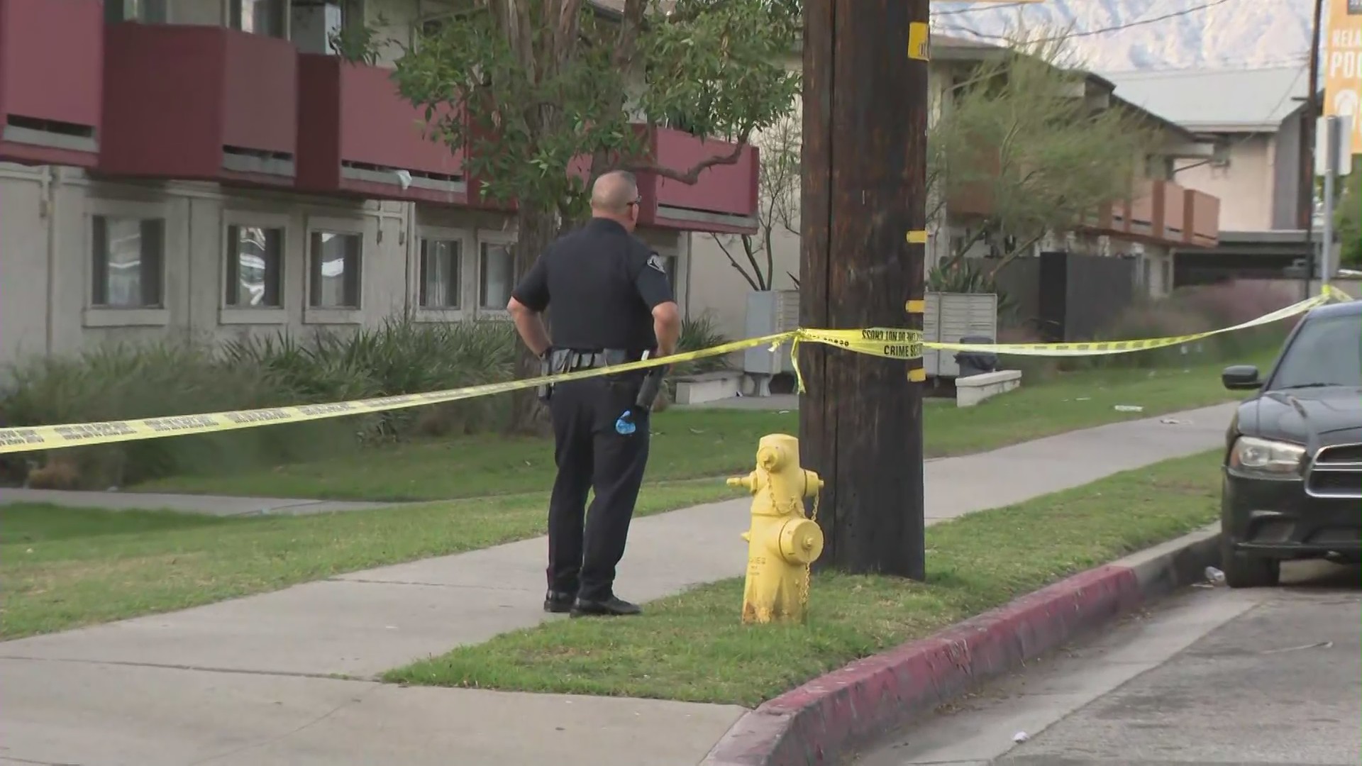 A police shooting left one man dead in West Covina on Nov. 22, 2021. (KTLA)