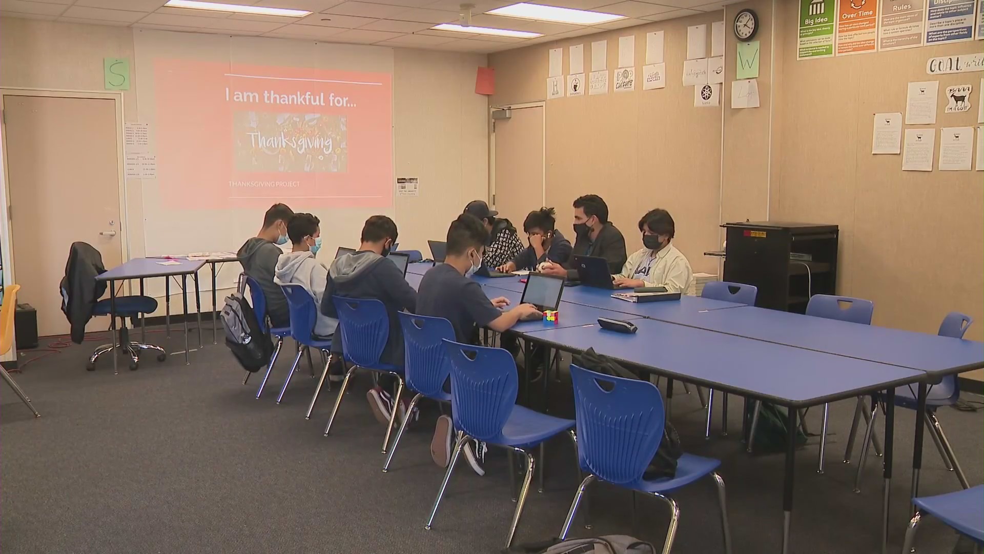 Alhambra High School is seen on Nov. 10, 2021. (KTLA)