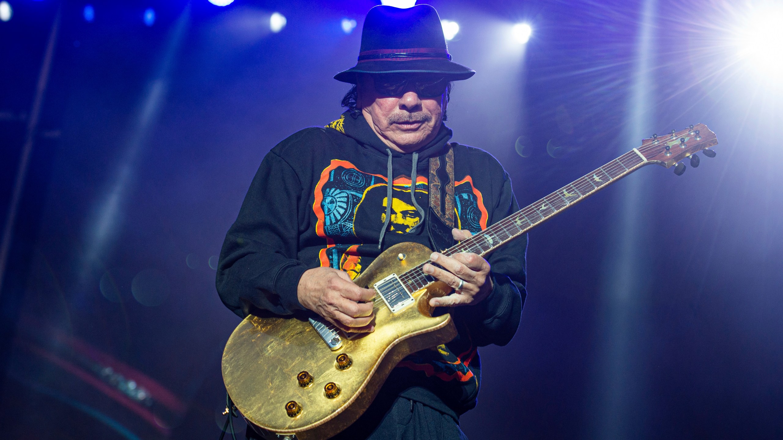 Carlos Santana performs at the BottleRock Napa Valley Music Festival on May 26, 2019, in Napa, Calif. (Amy Harris/Invision/AP, File)