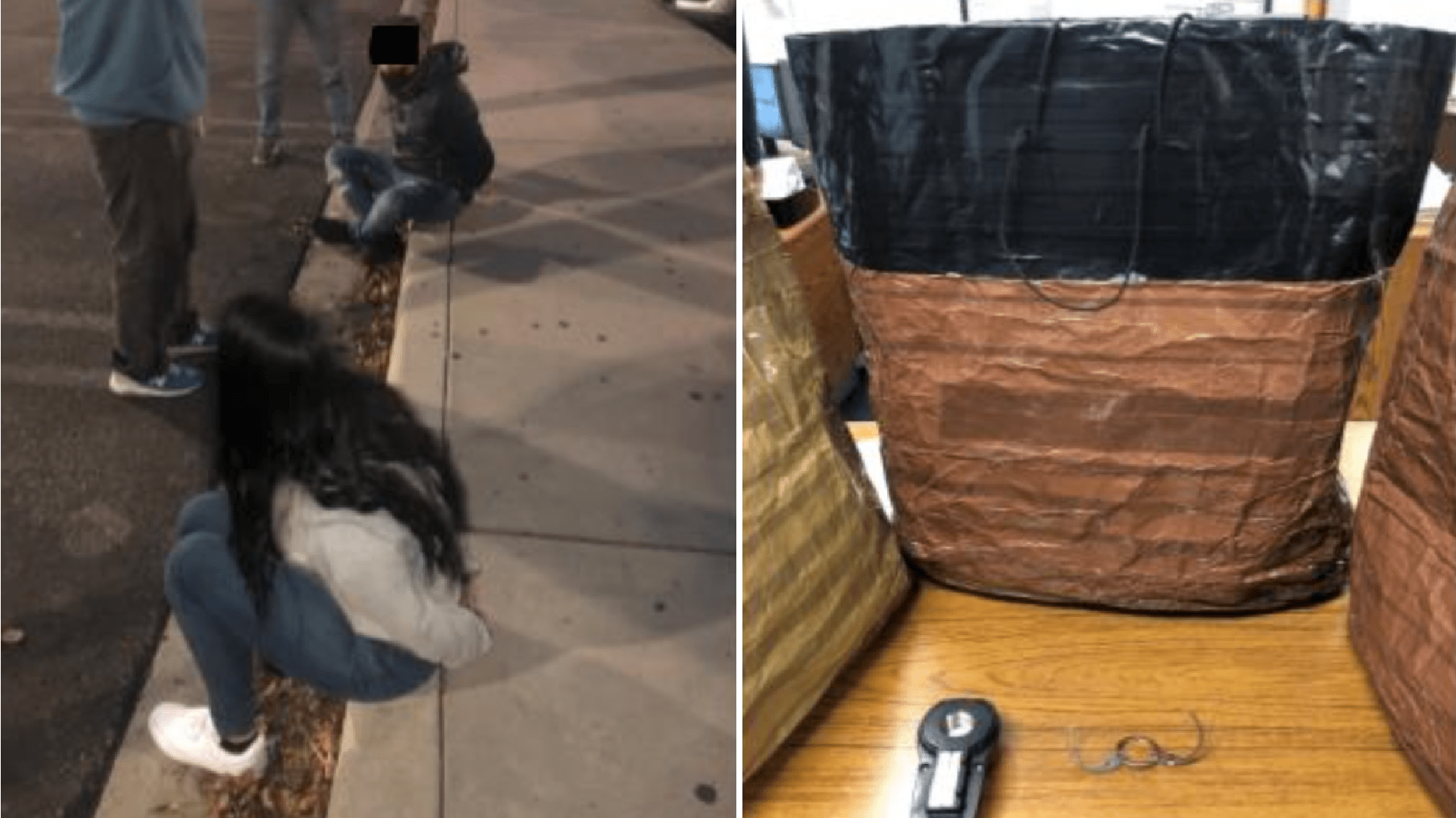 California Highway Patrol released these images in announcing the arrests of three "sophisticated retail thieves" who used booster bags at The Outlets at Orange Dec. 22, 2021.