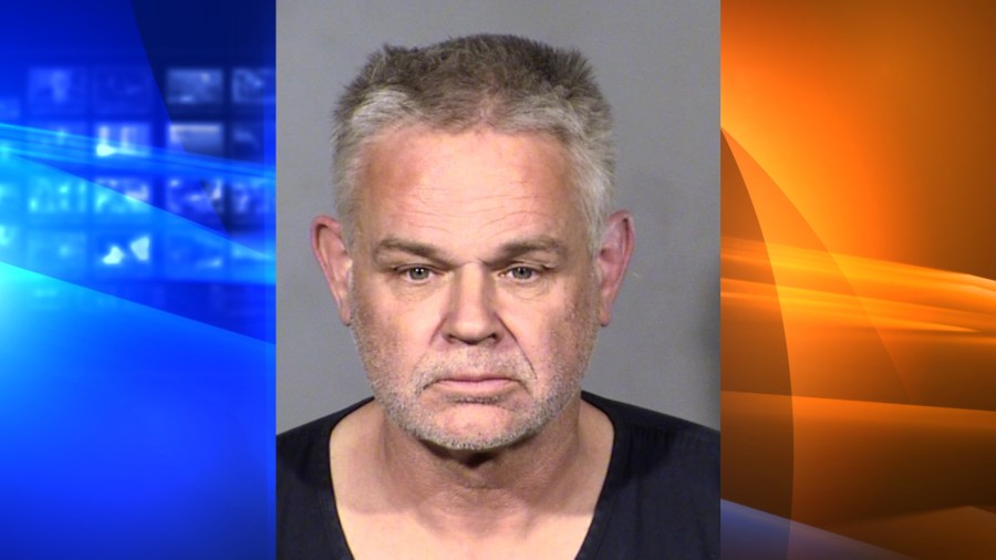 Eric Holland is seen in a booking photo released by Las Vegas police.