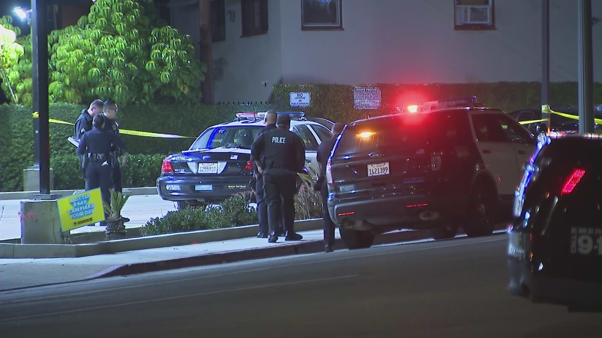 LAPD officers fatally shot a man who was allegedly holding a knife on Dec. 26, 2021. (KTLA)