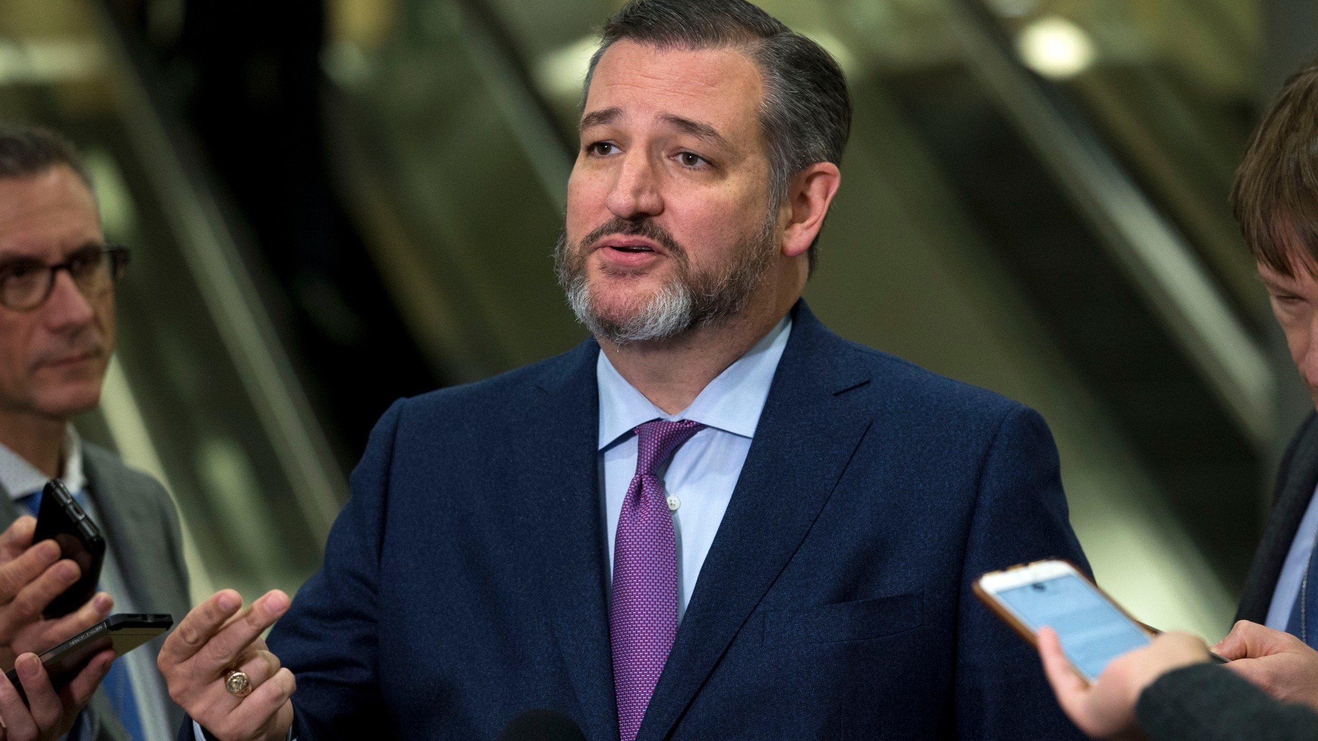 Sen. Ted Cruz, R-Texas., speaks to reporters on Capitol Hill in Washington. (AP Photo/Jose Luis Magana, File)