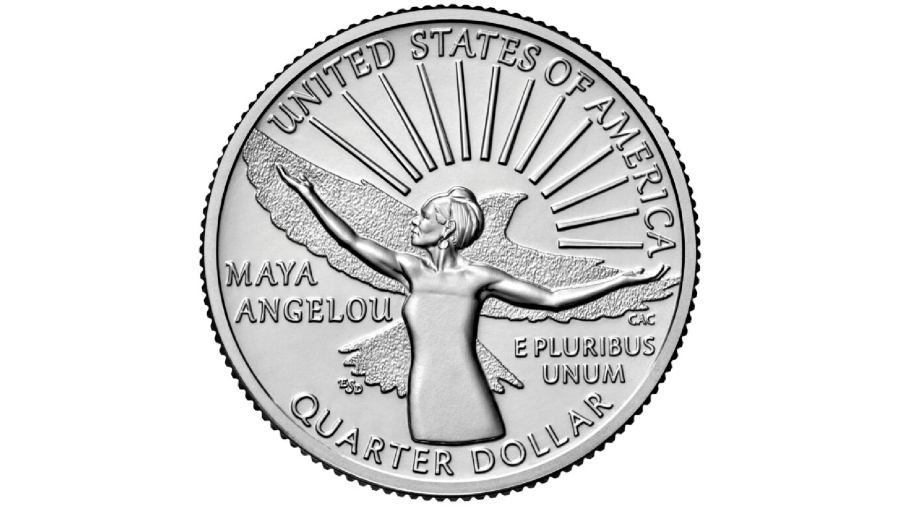 The Maya Angelou Quarter is the first coin in the American Women Quarter Program. (U.S. Mint)