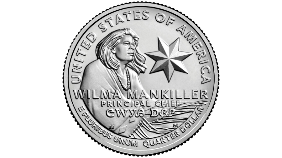 The Wilma Mankiller Quarter is the third coin in the American Women Quarter Program. (U.S. Mint)