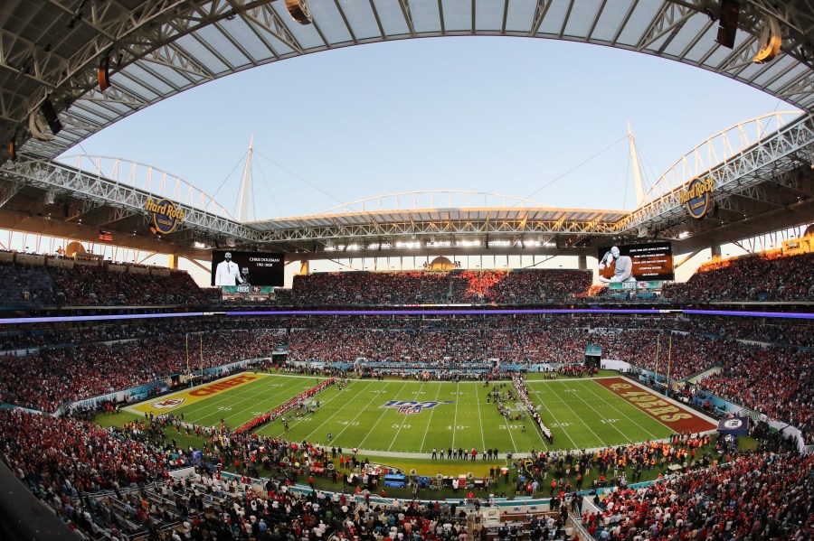 Super Bowl LIV was held at at Hard Rock Stadium on February 02, 2020 in Miami, Florida. (Elsa/Getty Images)