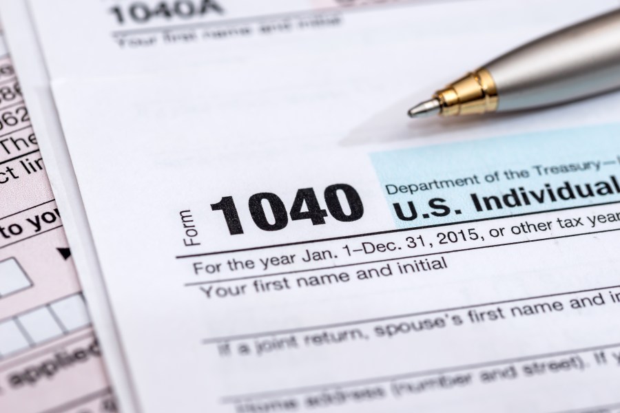 A U.S. tax form is seen in this undated file photo. (Getty Images)