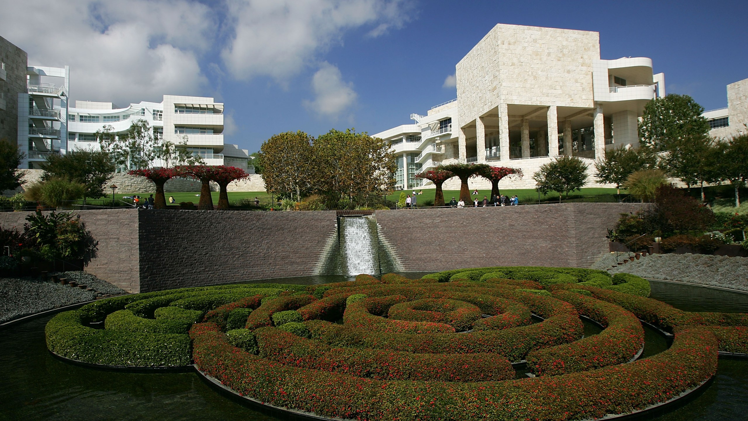 The Central Garden of the Getty Center is seen October 28, 2005 in Los Angeles (David McNew/Getty Images)