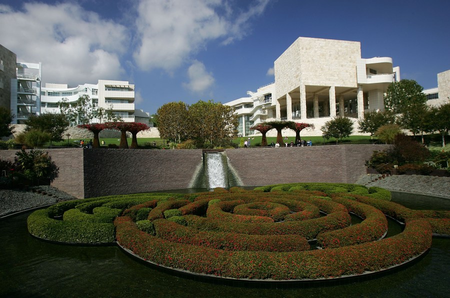 The Central Garden of the Getty Center is seen October 28, 2005 in Los Angeles (David McNew/Getty Images)