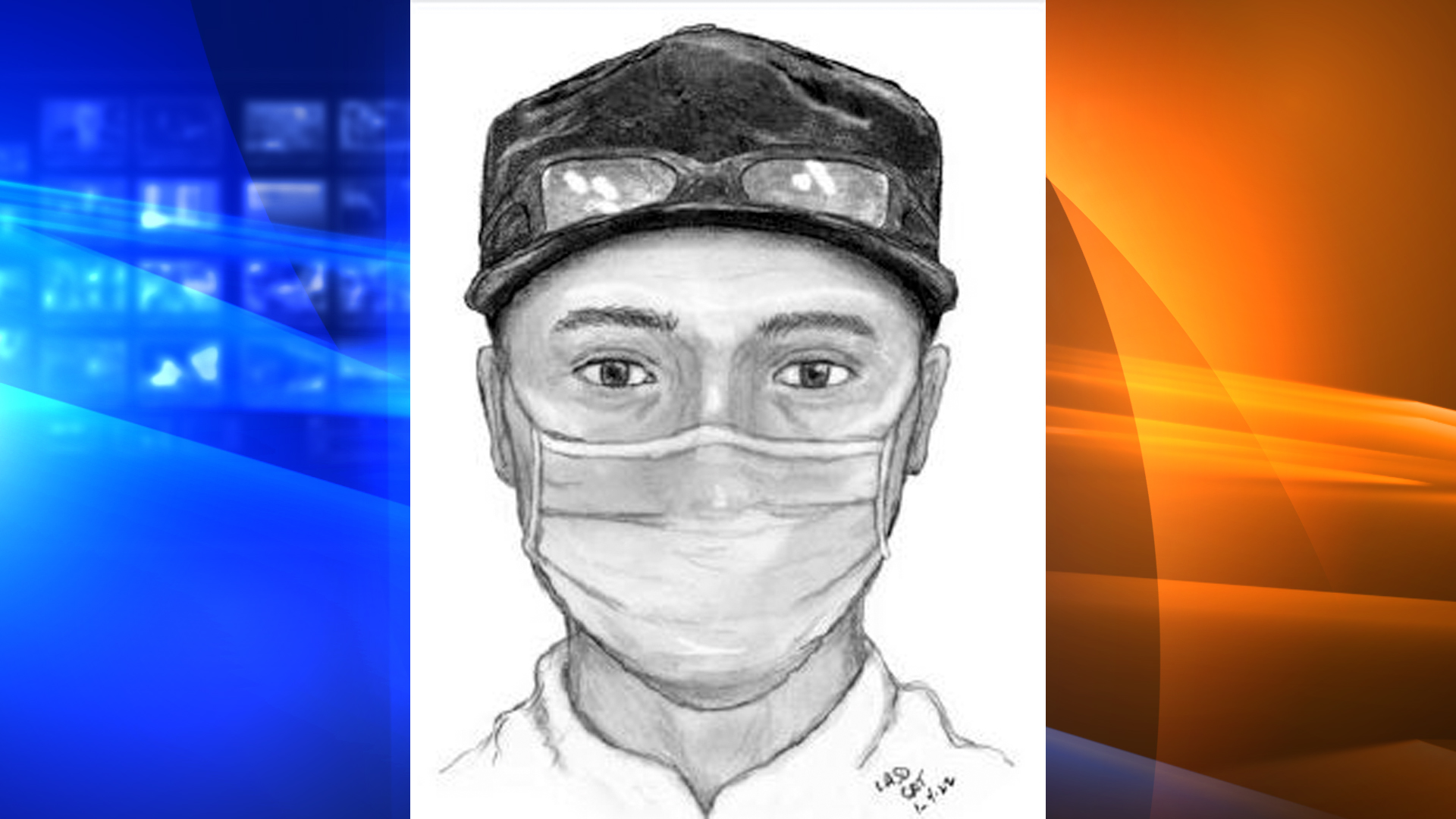 The Los Angeles County Sheriff's Department provided this sketch of a sexual assault suspect on Jan. 14, 2022.