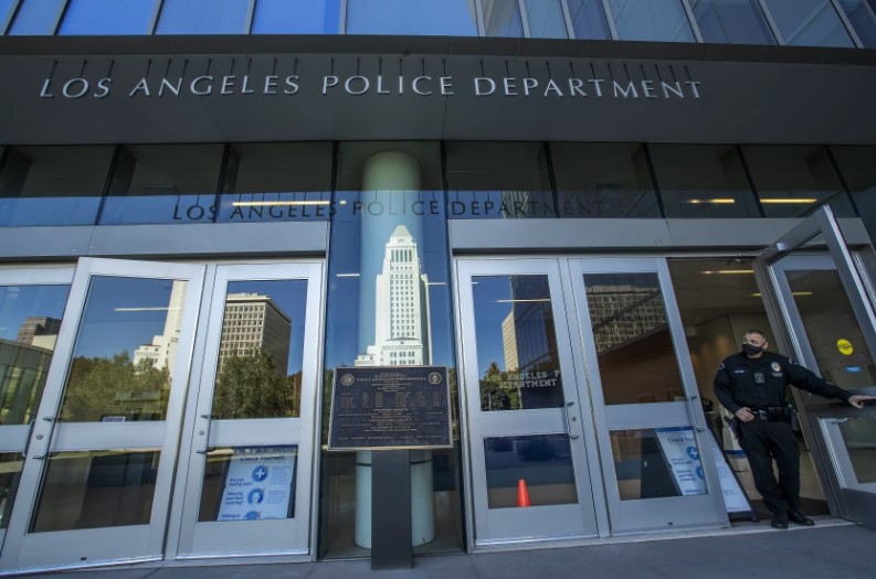 The LAPD on Friday announced a case targeting nine alleged gang members in a series of homicides in South L.A.(Mel Melcon/Los Angeles Times)