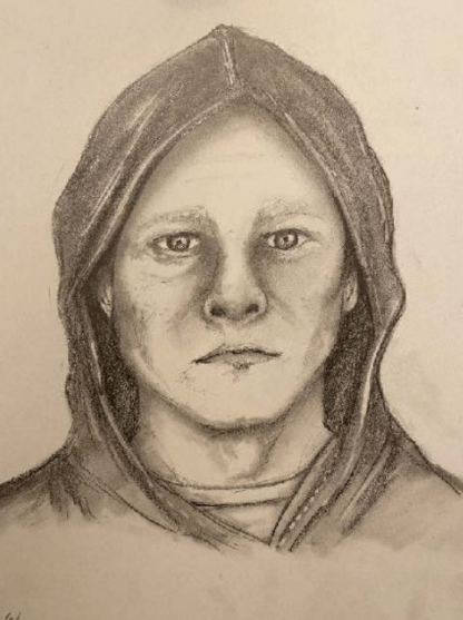 This sketch of a sexual assault suspect was released by the Orange County Sheriff's Department on Feb. 26, 2022. 