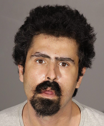 Arby Hovsepian is seen in a booking photo shared by the Glendale Police Department on March 2, 2022.