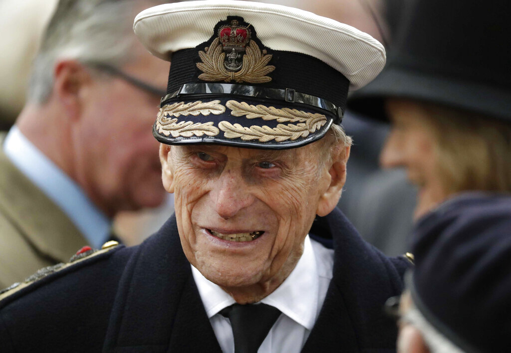 Britain's Prince Philip, the Duke of Edinburgh, attends the official opening of the annual Field of Remembrance at Westminster Abbey in London, Thursday, Nov. 10, 2016. (AP Photo/Matt Dunham, file)