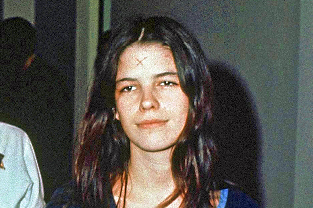 This March 29, 1971, file photo, shows Leslie Van Houten in a Los Angeles lockup. (AP Photo/File)