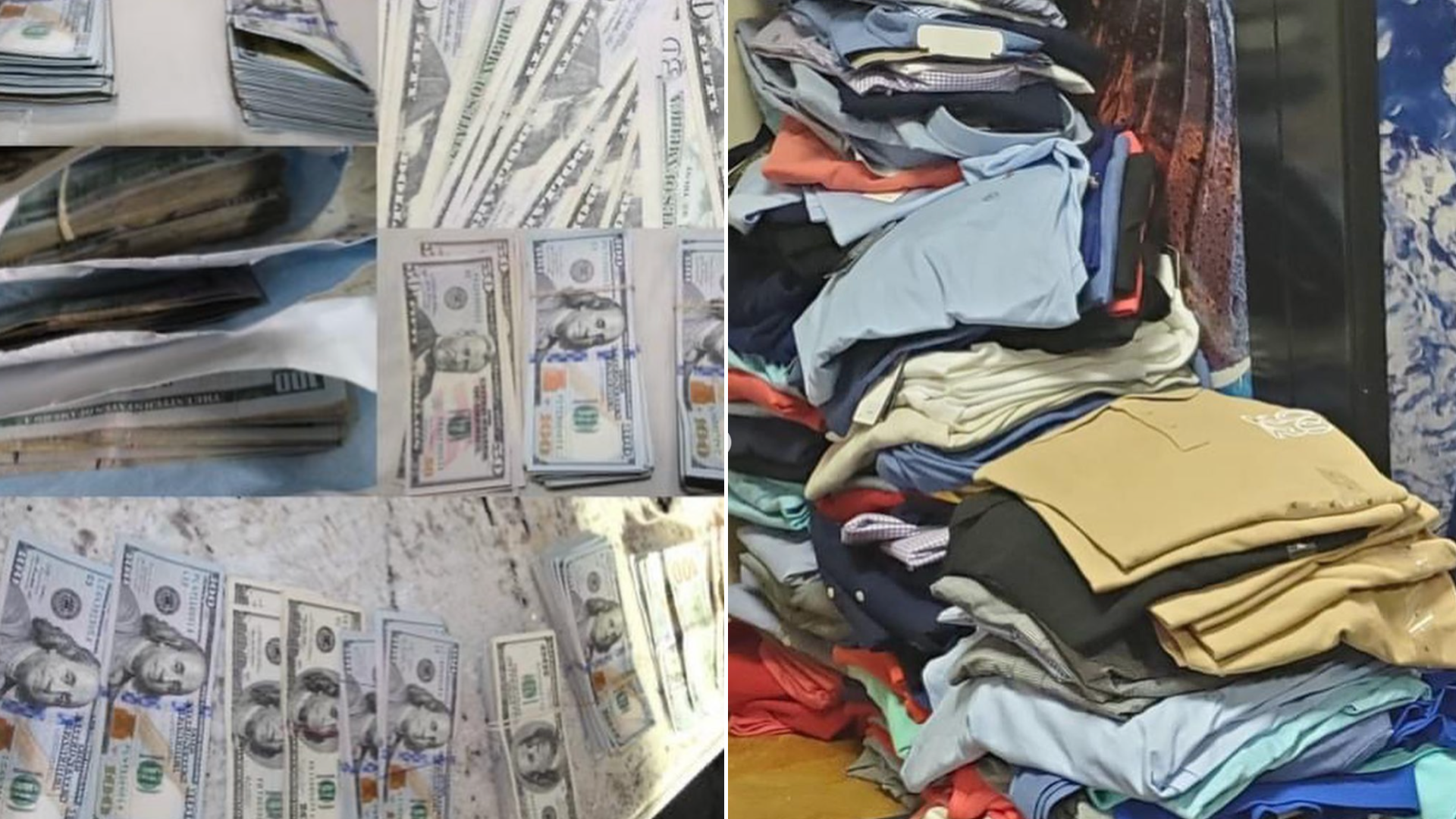 CHP shared these images of cash and merchandise recovered in an investigation into a retail theft group on March 25, 2022.