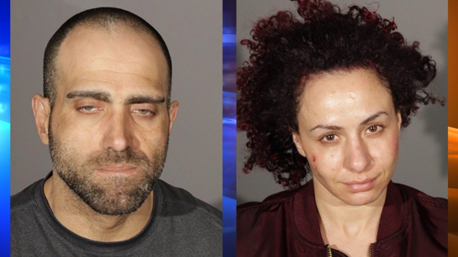 Mesrop Konanyan and Nareh Shamirian, shown in these undated photos provided by the Glendale Police Department, were arrested on March 17, 2022.