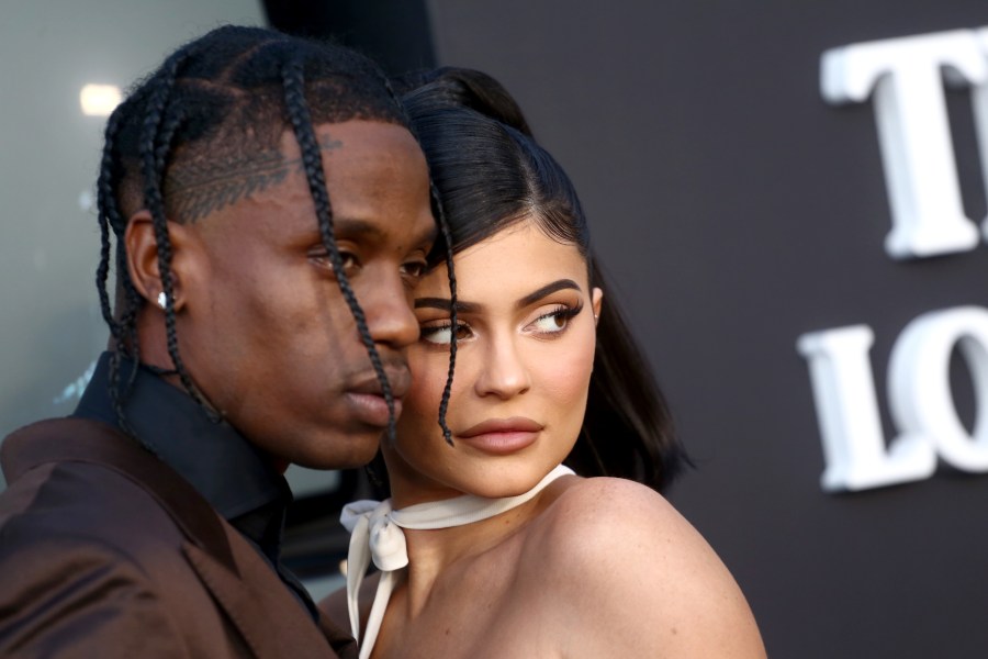 Travis Scott and Kylie Jenner attend the Travis Scott: "Look Mom I Can Fly" Los Angeles Premiere at The Barker Hanger on Aug. 27, 2019, in Santa Monica, California. (Tommaso Boddi/Getty Images for Netflix)