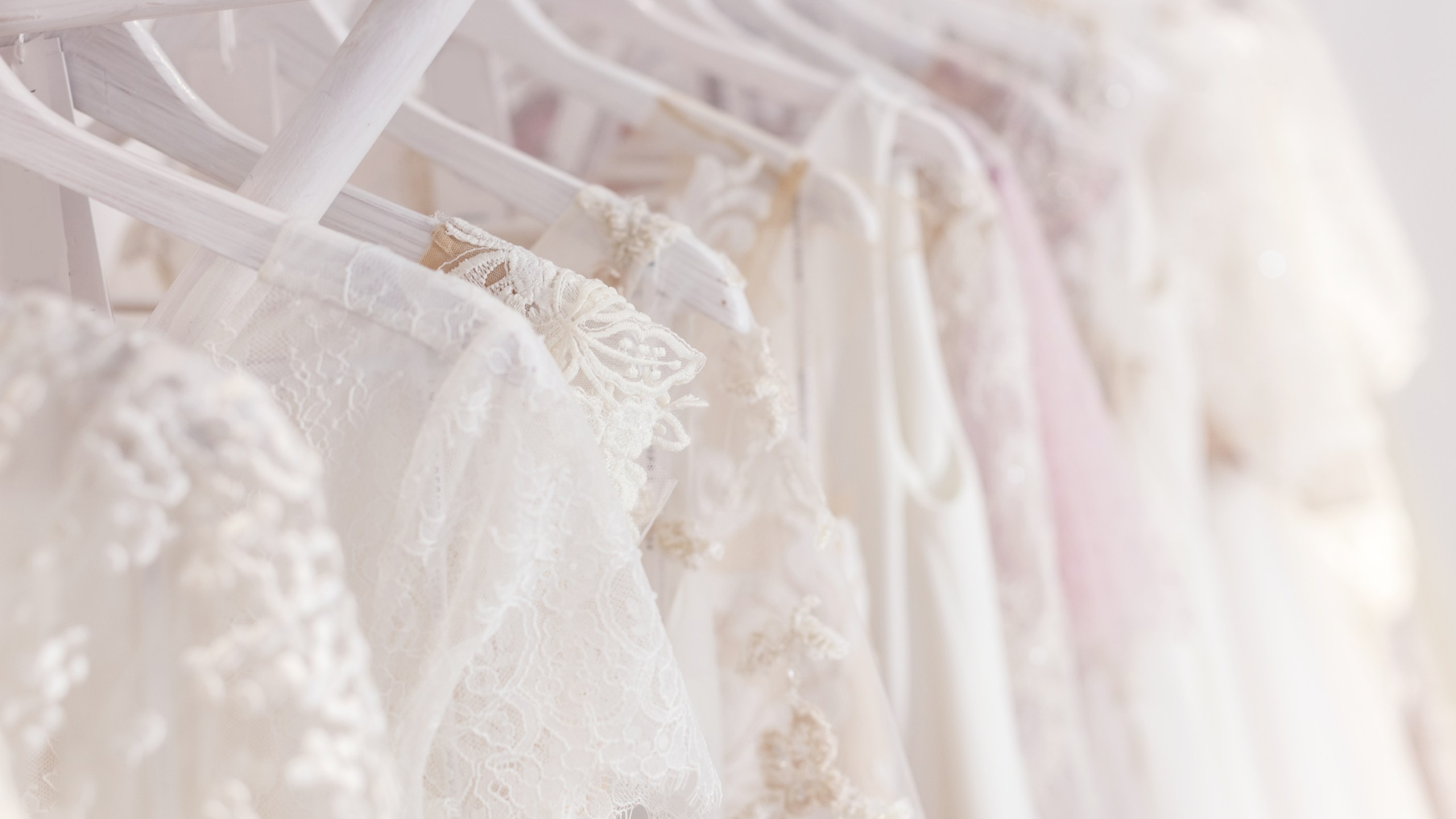 This undated file photo shows wedding dresses in a store. (Getty Images)