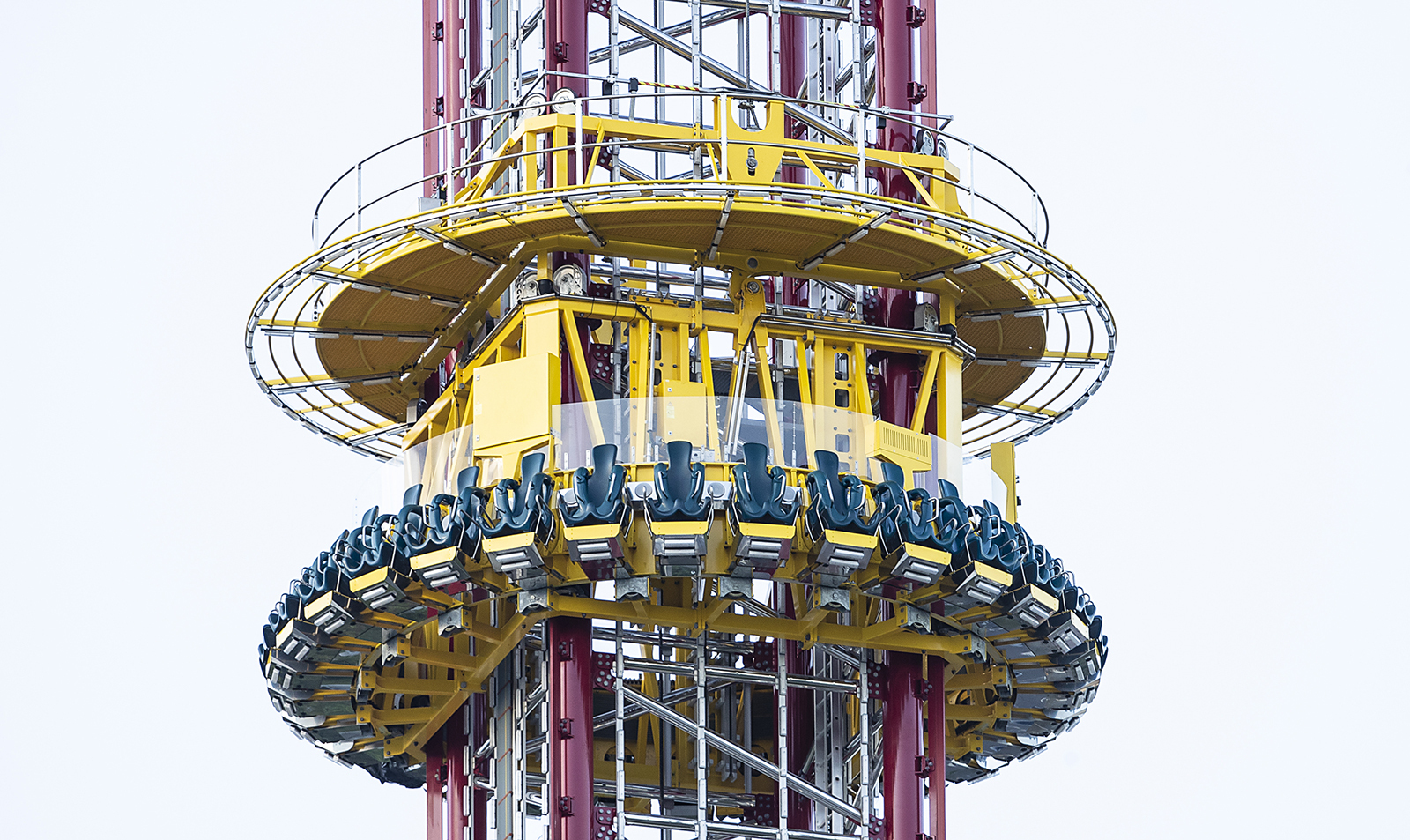 Close up view of the Orlando FreeFall at ICON Park on Friday, March 25, 2022, in Orlando, Florida. (Willie J. Allen Jr. /Orlando Sentinel via AP)