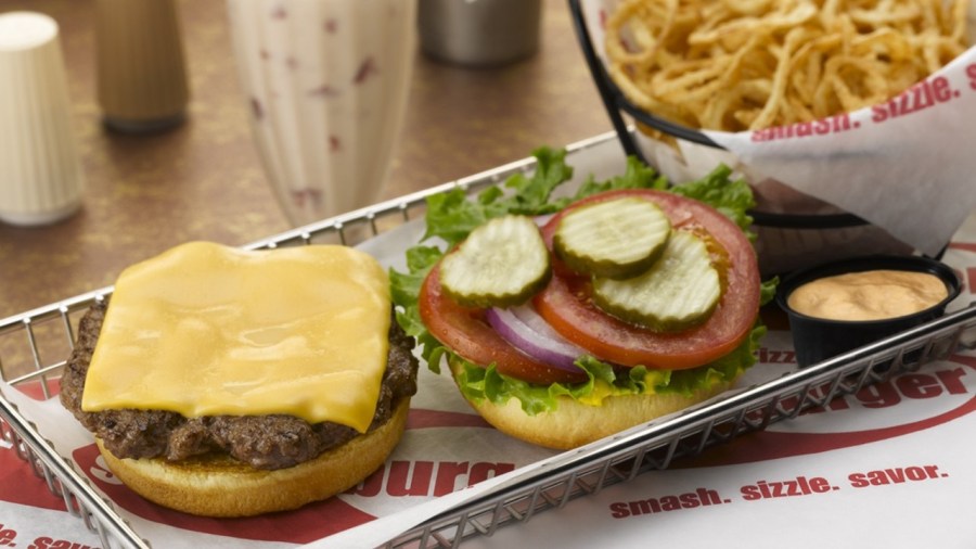 A classic Smashburger is seen in this file image. (Business Wire via AP)