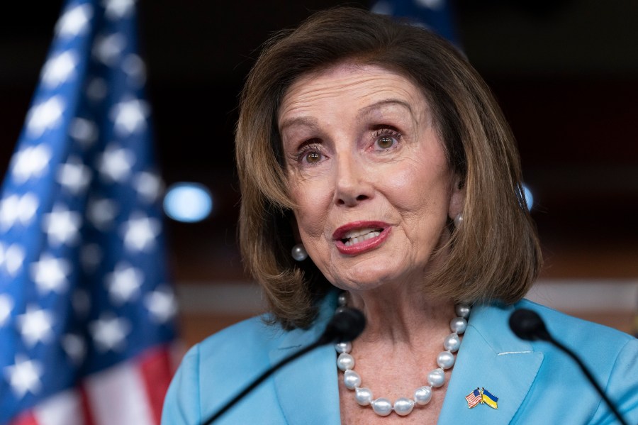 Speaker of the House Nancy Pelosi, of California, speaks during a news conference on May 19, 2022, on Capitol Hill in Washington. The conservative Catholic archbishop of San Francisco said Friday, May 20, 2022, that he would no longer allow Pelosi to receive Communion because of her support for abortion rights. (AP Photo/Jacquelyn Martin, File)