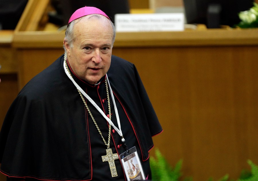 Robert W. McElroy, bishop of the diocese of San Diego, arrives to attend a conference on nuclear disarmament, at the Vatican, Friday, Nov. 10, 2017. Pope Francis said Sunday, May 29, 2022 he has tapped 21 churchmen to become cardinals, most of them from continents other than Europe, which has dominated Catholic hierarchy for most of the church's history. (AP Photo/Andrew Medichini, File)