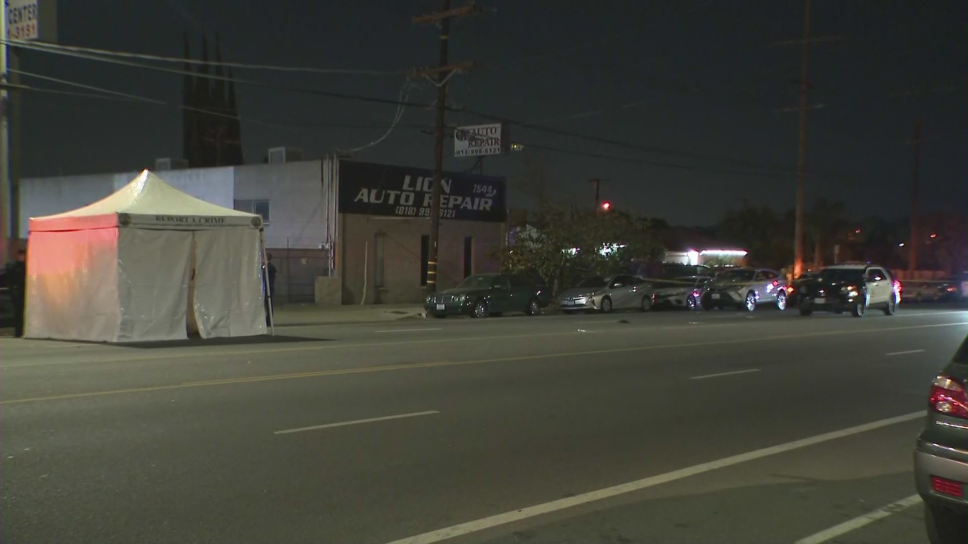 A collision in Winnetka killed one person on May 14, 2022. (KTLA)