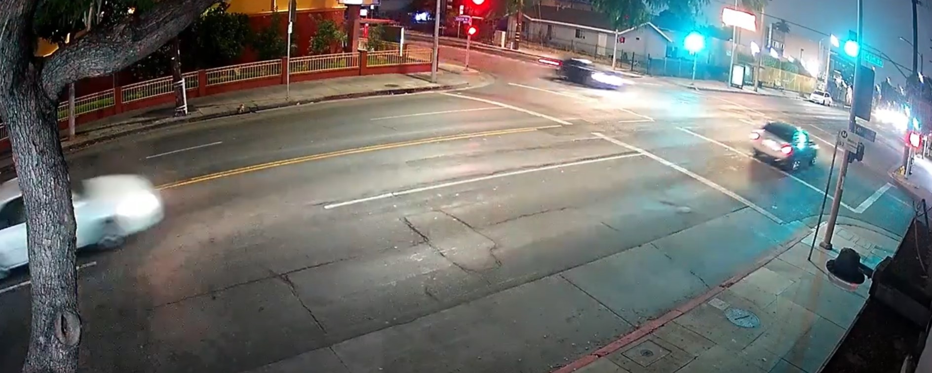 Footage released by the LAPD shows a hit-and-run crash in Historic South-Central on June 17, 2022.